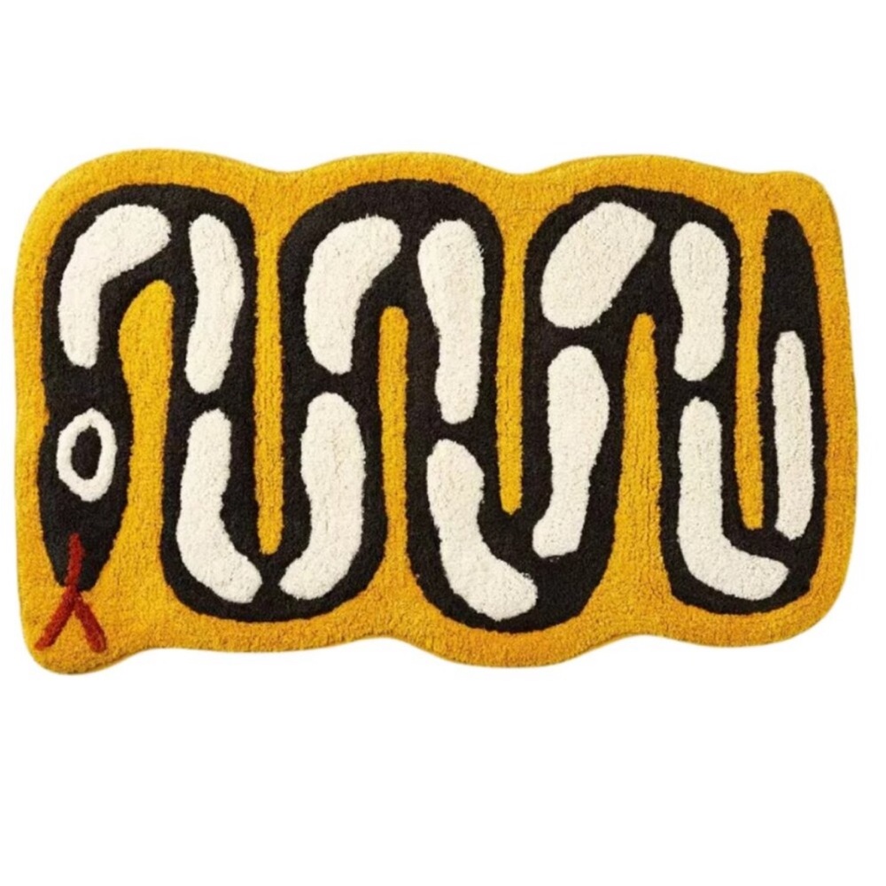 Jungalow snake bath mat